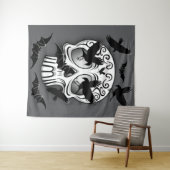 Skull Halloween Decorative Calaveras Wandkleed (In Situ (horizontaal))