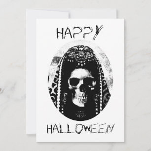 Skull Halloween Invite Kaart