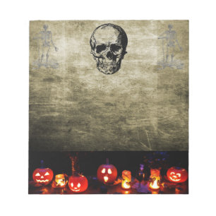 Skull Halloween-laptop Notitieblok
