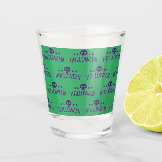 Skull Halloween Shot Glas (Voorkant)