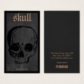 Skull Halloween Theme Earring Display Card Visitekaartje (Voorkant /achterkant)