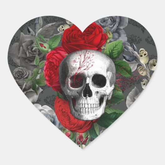 Skull Hart Sticker (Voorkant)