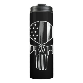 SKULL Head Correctioneraar Flag Thermal Tumble Thermosbeker