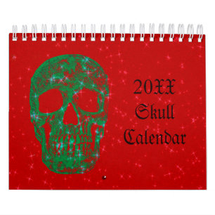 Skull Head Gothic Girly Fun Trendy Art 2021 Kalender
