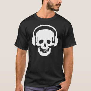 Skull Headphones Dark T-Shirt
