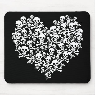 Skull Heart Muismat