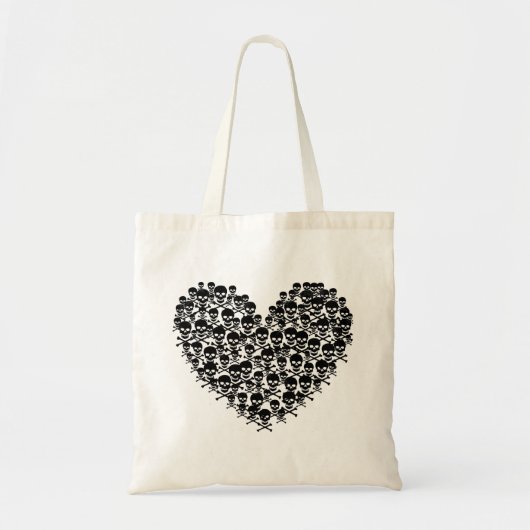 Skull Heart Tote Bag (Voorkant)