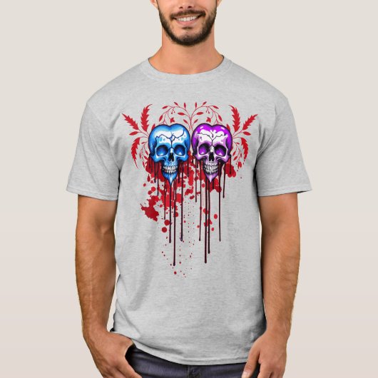 Skull Hearts T-shirt (Voorkant)
