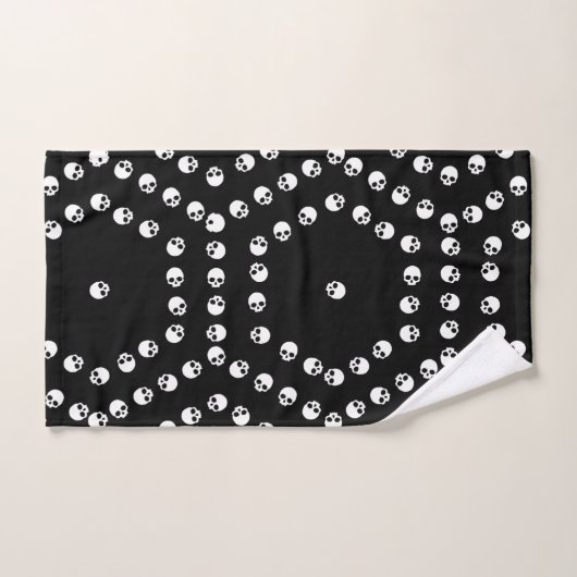 Skull Hexagon Pattern Bad Handdoek (Handdoek)