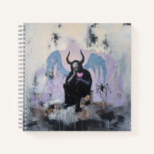 Skull Horns Spider Heart Magische Witchy AI Art Notitieboek