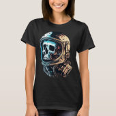 Skull in an astronaut helmet skull astronaut  1 t-shirt (Voorkant)