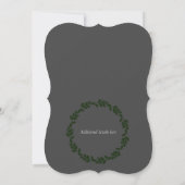 Skull & Ivy Moody Gothic Wedding Invitations Kaart (Achterkant)