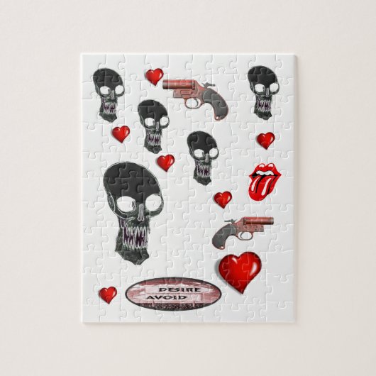 Skull Jigzaag Puzzle Legpuzzel (Verticaal)