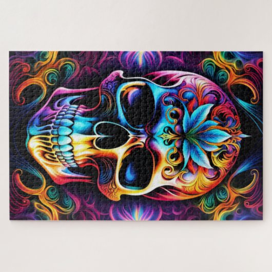 Skull Jigzaag Puzzle Legpuzzel (Horizontaal)