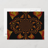Skull Kaleidoscope Art Print Briefkaart (Voorkant / Achterkant)