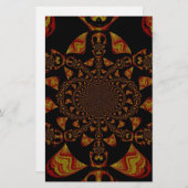 Skull Kaleidoscope Art Print Briefpapier (Voorkant / Achterkant)