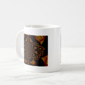 Skull Kaleidoscope Art Print Koffiemok (Voorkant links)