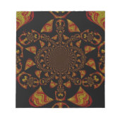 Skull Kaleidoscope Art Print Notitieblok (Voorkant)