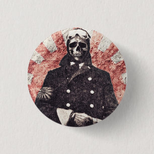 Skull kamikaze ronde button 3,2 cm