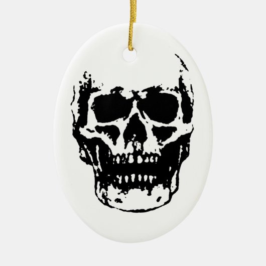 Skull Keramisch Ornament (Voorkant)