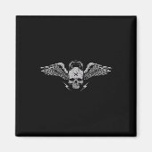 Skull Kettlebell Workout krachttraining Gym Magneet (Voorkant)