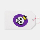Skull King – Minimal Halloween Cadeaulabel (Voorkant (Horizontaal))