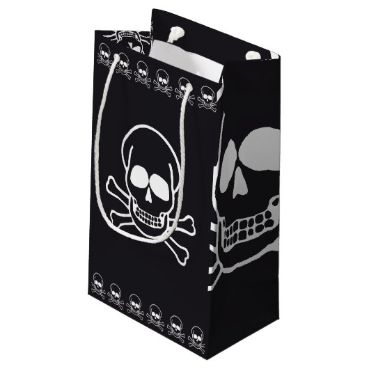 Skull Klein Cadeauzakje (Achterkant Gekanteld)