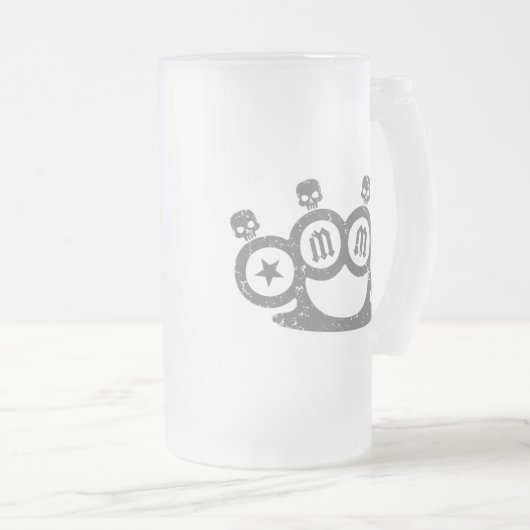 Skull Knuckles Matglas Bierpul (Voorkant rechts)