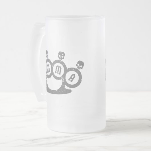 Skull Knuckles Matglas Bierpul (Voorkant links)