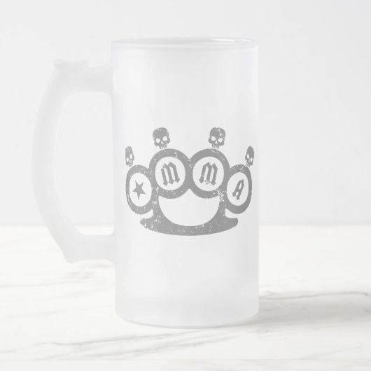 Skull Knuckles Matglas Bierpul (Links)