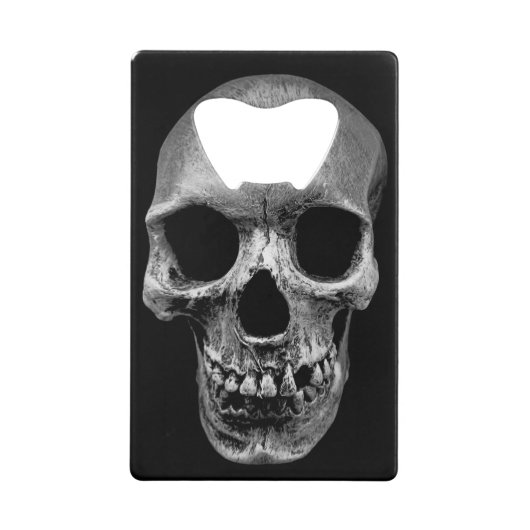 Skull Kredietkaart Flessenopener (Voorkant)