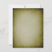 Skull Lijst Halloween Invitation Kaart (Achterkant)