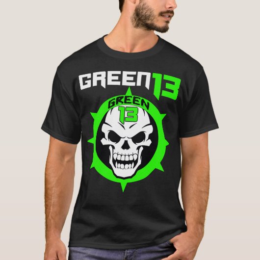 Skull Logo 2 Sided (zwart) T-shirt (Voorkant)
