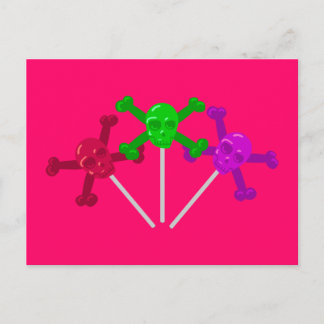 Skull Lollipops Briefkaart