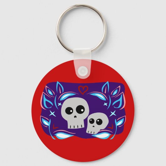 Skull Love Sleutelhanger (Voorkant)