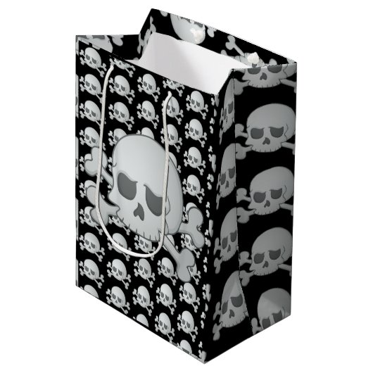 Skull Medium Cadeauzakje (Voorkant Gekanteld)
