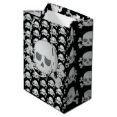 Skull Medium Cadeauzakje (Achterkant Gekanteld)