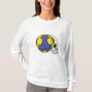 Skull met Handball Sports T-shirt