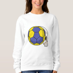 Skull met Handball Sports Trui