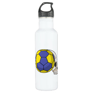 Skull met Handball Sports Waterfles