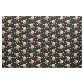 Skull met Hearts Pattern Stof (Fat Quarter)
