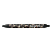 Skull met Hearts Pattern Zwarte Inkt Pen (Voorkant)
