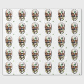 skull mexican cadeaupapier (Vlak)