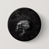 Skull Mohawk Ronde Button 5,7 Cm (Voorkant)