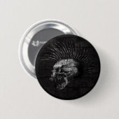 Skull Mohawk Ronde Button 5,7 Cm (Voorkant /achterkant)