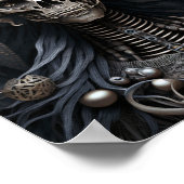 Skull Monster Skeleton Horror Poster (Hoek)