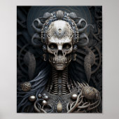 Skull Monster Skeleton Horror Poster (Voorkant)