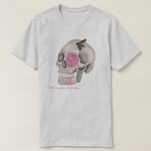 Skull- Mors mihi lucrum T-shirt (Design voorkant)