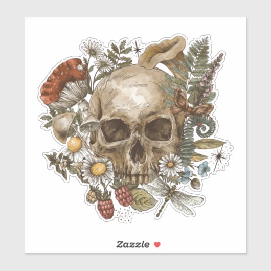 Skull Moth Sticker (Vel)