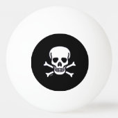 Skull n Botten Black 3 star ping pong ball (Voorkant)